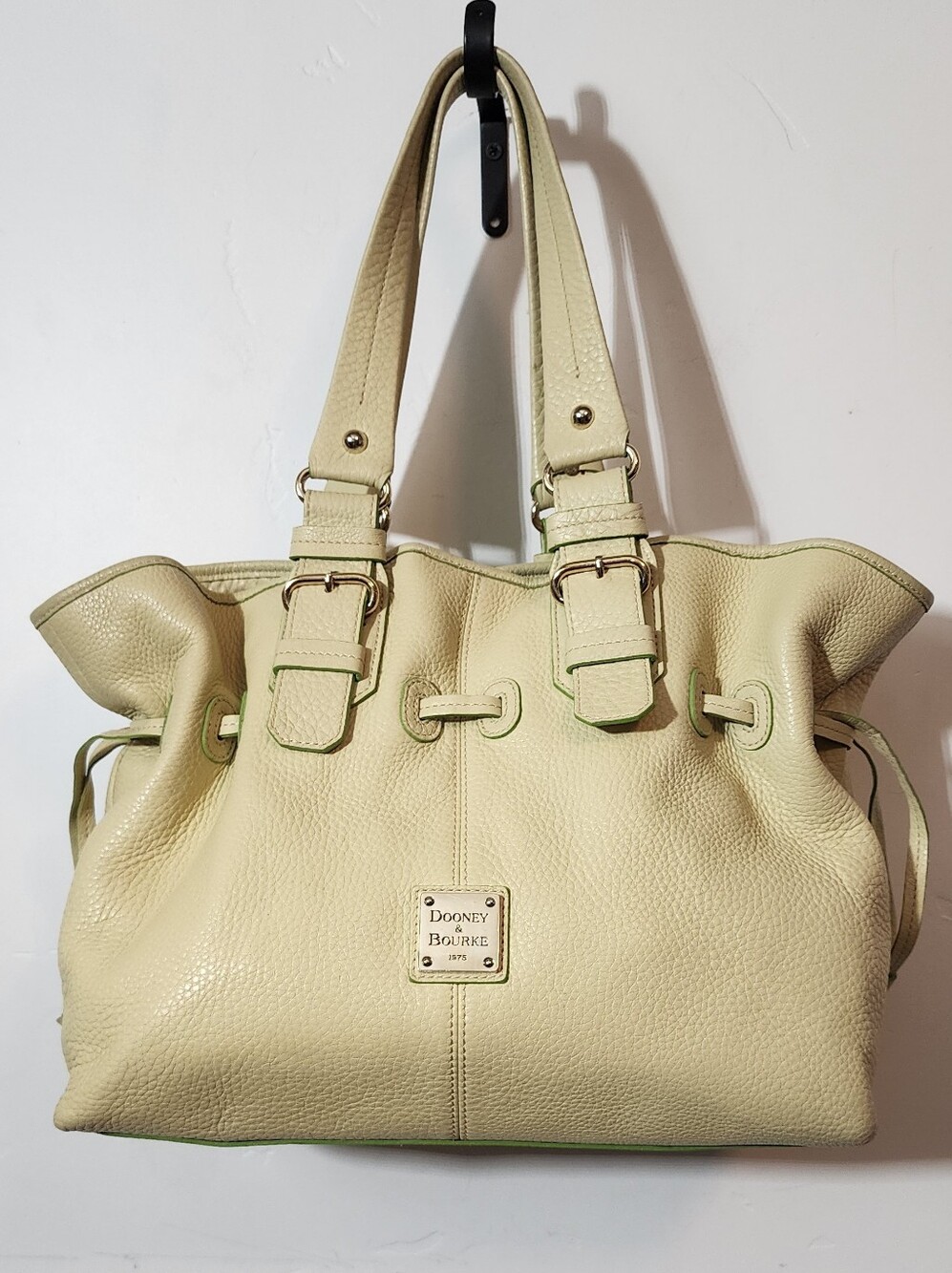 Dooney & Bourke Light Green Leather Tote Bag